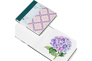 Arrtx Watercolor Sketchbook, 100% Cotton Cold Press Art Supplies Watercolor Paper Journal 5.5 x 5.5In, 24 Sheets 48 Pages (14