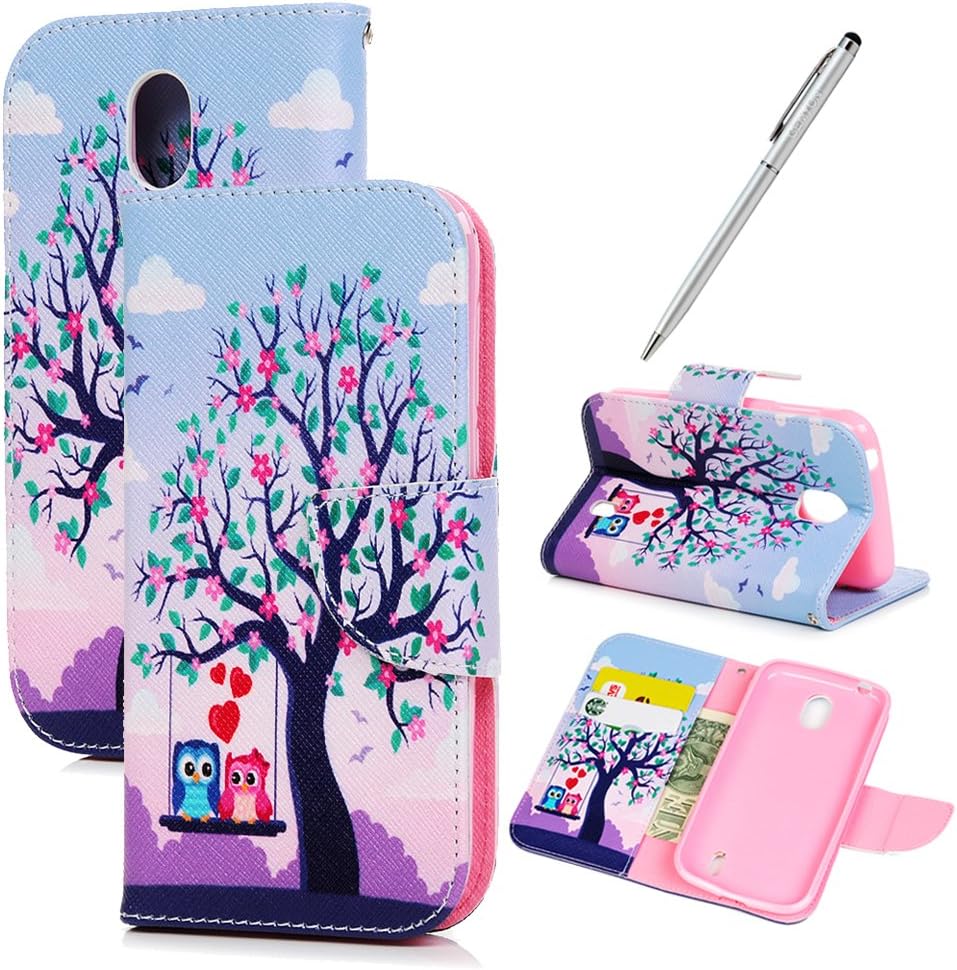 GEMYON NOKIA 1 case, PU leather wallet Book Case Flip Cover Magnetic Closure and Built In Stand Scratch Resistant for NOKIA 1 +Touch Pen