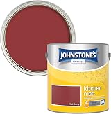 Johnstone's Kitchen Paint Hot Cherry Matt Finish Grease Resistant 2.5L view 2