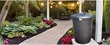 OptiProducts 110L Heavy Duty Black Plastic Rubbish Refuse Bin with Locking Lid view 4