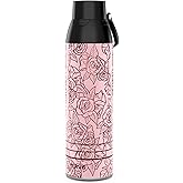 Tervis Venture Water Bottle Secret Admirer Rose Made in USA Double Walled Insulated Tumbler Travel Cup Keeps Drinks Cold & Hot, 26oz, Stainless Steel
