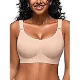 Cuteio Bras for Women No Underwire, Full Coverage Seamless Comfortable Bralette with Support and Lift, Wireless Padded Bra