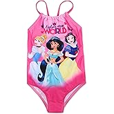 Disney Princess Cinderella Jasmine Snow White Toddler Girls One Piece Bathing Suit Pink 2T