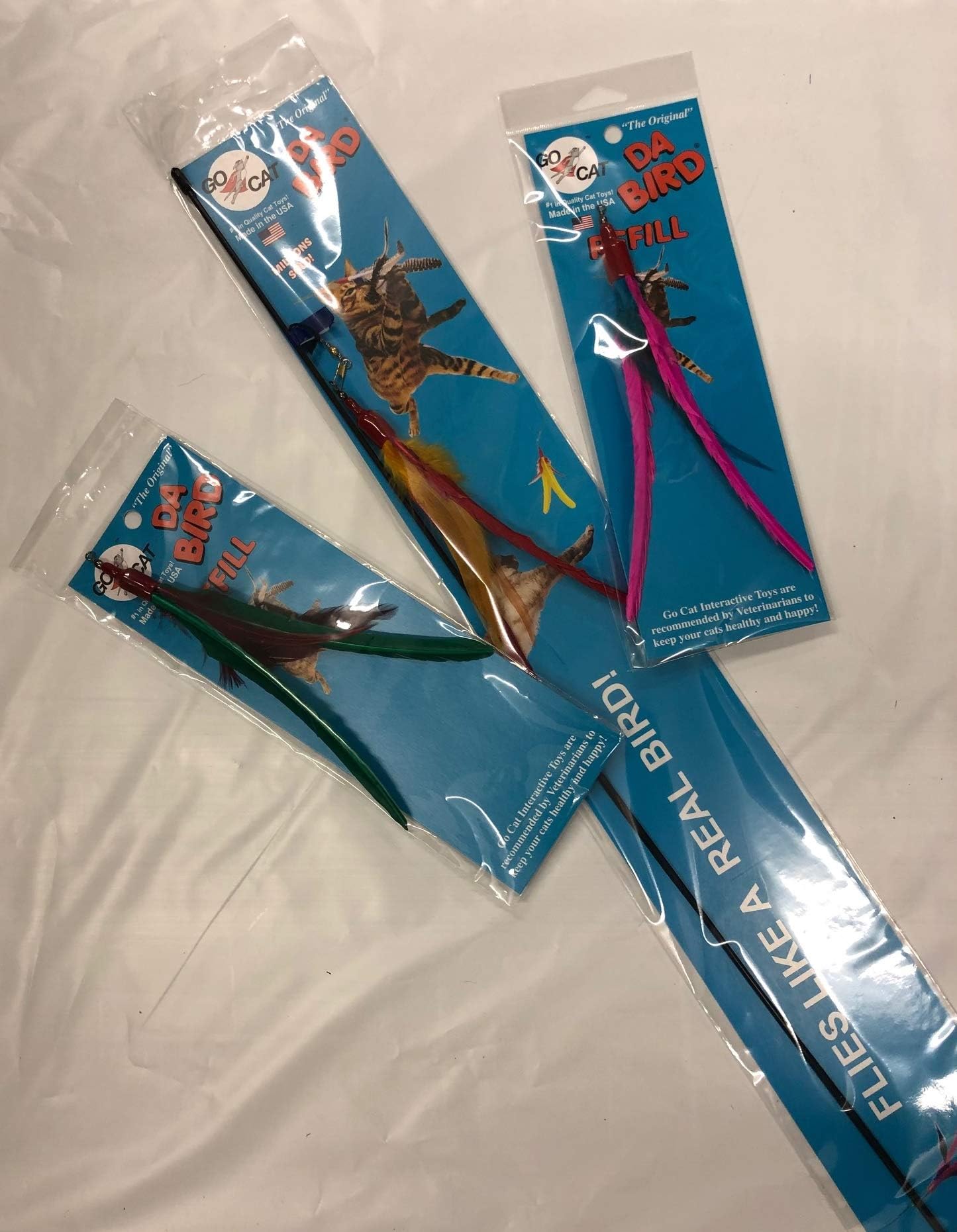 Da Bird Litterboy Combo 36" Single Pole with Turkey Feather + 2 Turkey Feather Refills