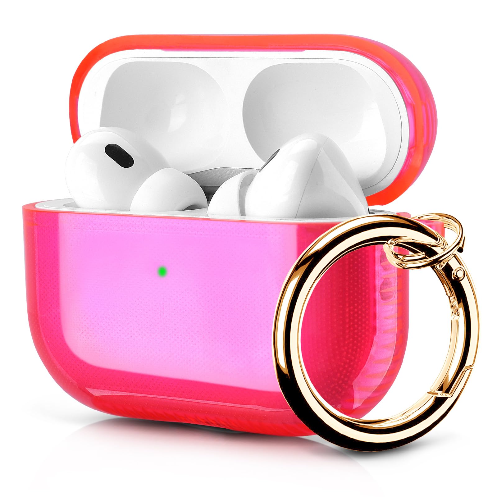 Photo 1 of KOREDA Protective Cover for AirPods Pro 2nd Generation/1st Generation, Soft Clear Shockproof and Anti-Fingerprint Case with Keychain for AirPods Pro
