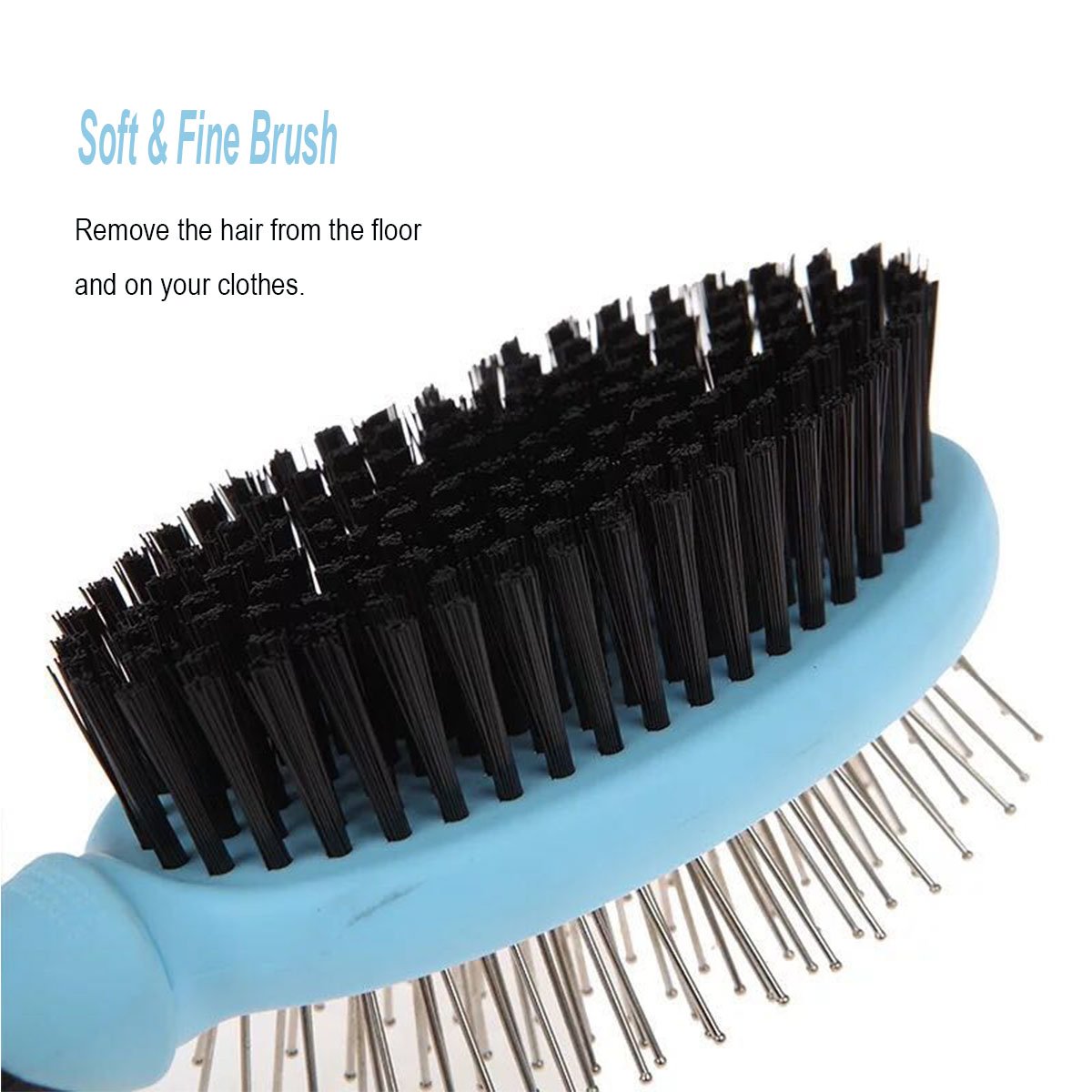 pin brush bristle brush Eogro Dog Grooming Dual Brush Professional for