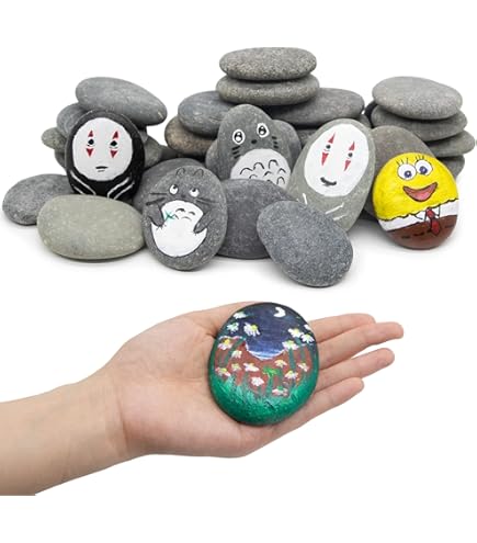 Lifetip 10PCS Drilled Pebbles - 0.8-1.0 Inch Small River Stones For Crafts, Jewelry & Painting - View #4