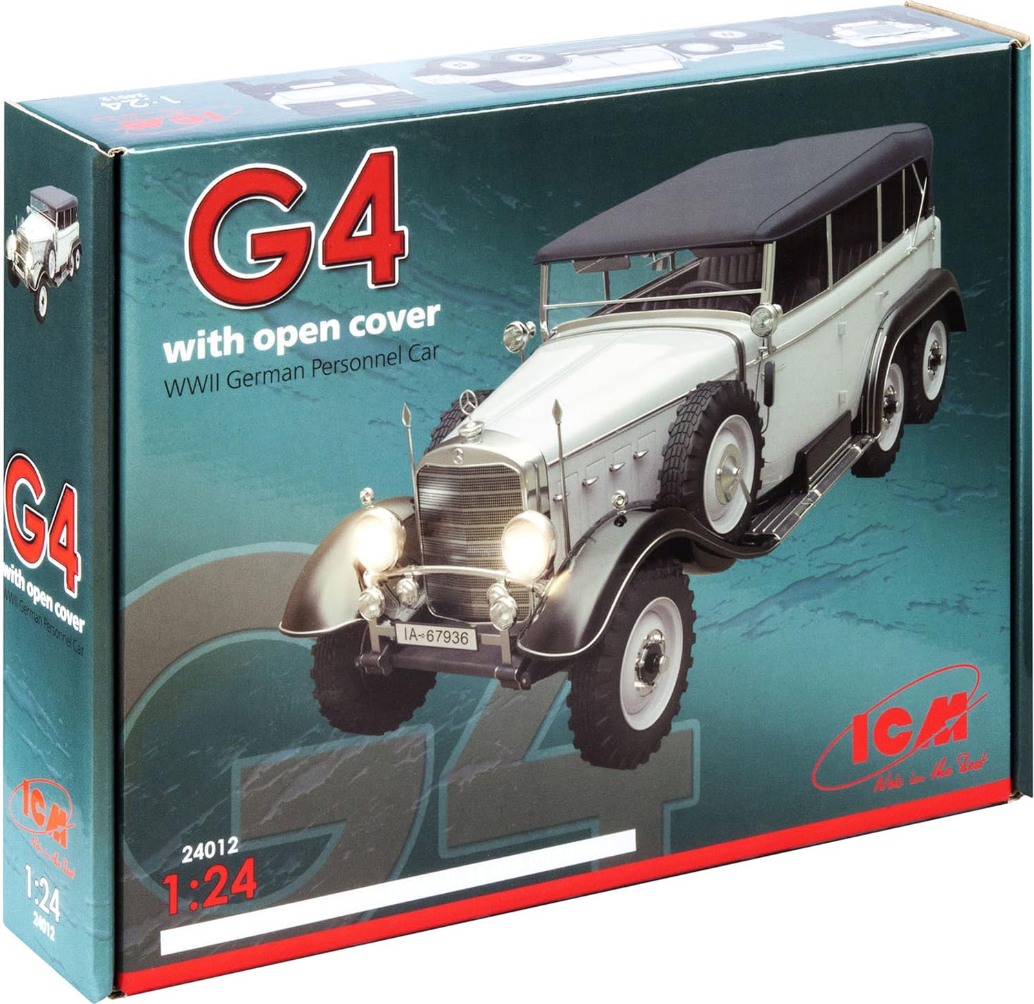 ICM 1:24 - Typ G4 Soft Top WWII German Personnel Car