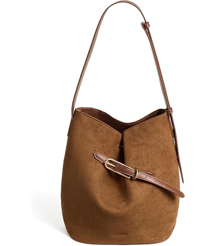 バッグ Vintage Fendi Suede Bucket Bag - Brown Amazon.com: FENDI Step Out Bucket Bag, Medium Canvas and Leather