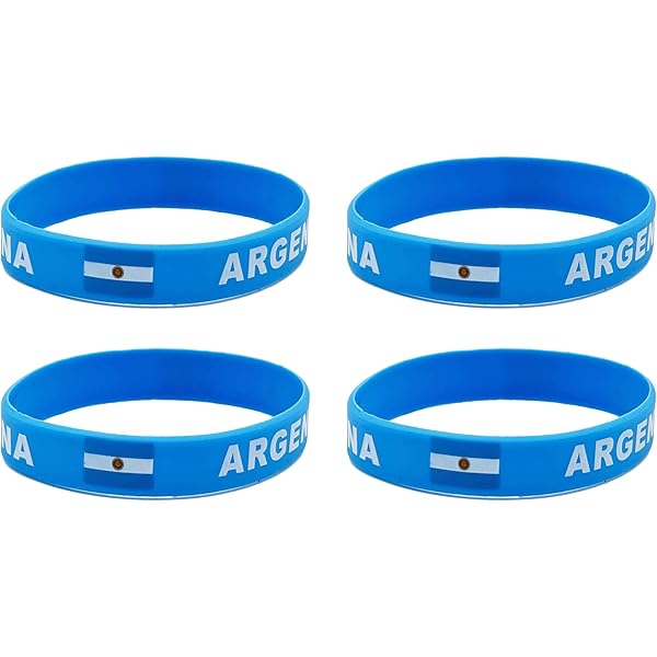 Lot De 5 Bracelets Silicone Drapeau National - Taille Unique, Souple Et Confortable, Pour événements Sportifs Ou Décoratifs