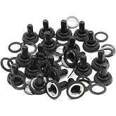 Lantee EDPM Rubber Electrical Toggle Switch Cover Weatherproof Protector Boot,12 mm Thread Diameter, Pack of 20