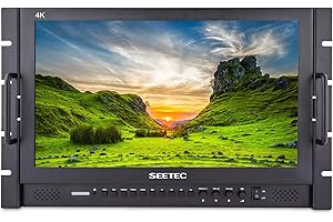 SEETEC P173-9HSD-RM 17.3" 7RU Rack Mount Broadcast LCD Director Monitor with 3G-SDI HDMI YPbPr Input and Output Full HD 1920×1080