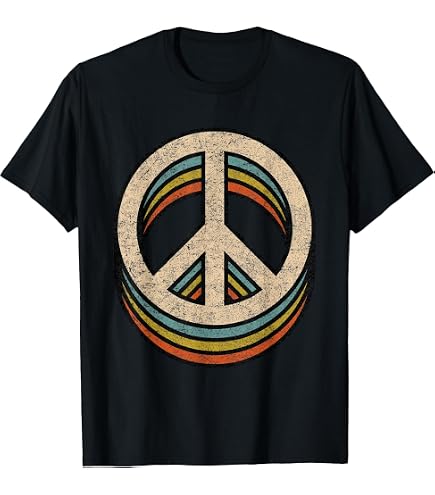 Amazon.com: Retro Peace Sign V Fingers Vintage 60s 70s 80s Cool