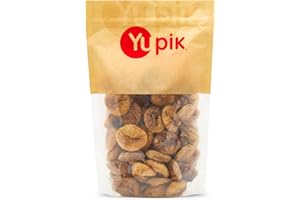 Yupik Lerida Figs, 1 kg, Gluten-Free, GMO-Free, Whole Dried Fruits, Naturally Sweet, No Sulphites, No Added Sugar, Good Sourc