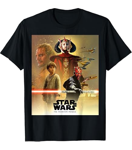 Amazon.com: Star Wars Episode I The Phantom Menace Group T-Shirt