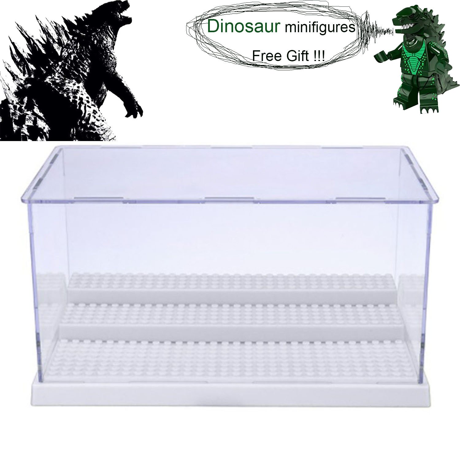 MIMIEYES Estuche de Muestra Caja de Presentación para LEGO Minifigures Claro Escaparate