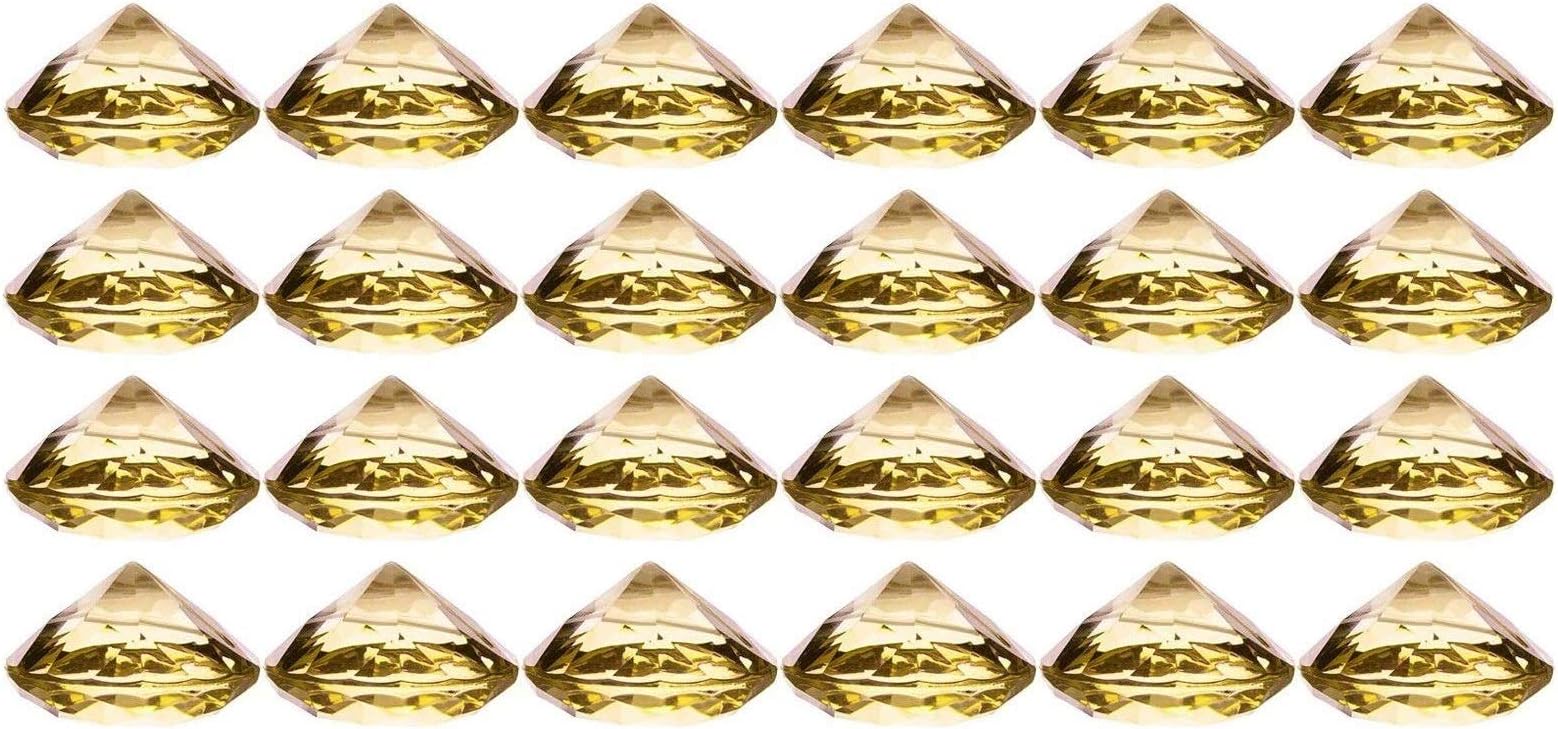 24 Pack Diamond Card Holder,Cooyeah Table Number Holder Place Card Holders Acrylic Crystal Diamond Tabletop Card Stands for Party Weddings Table Decoration Champagne