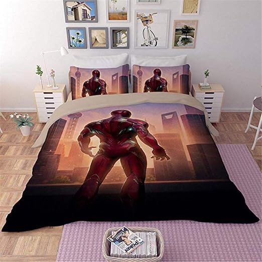 Amazon Com Amtan 3d Iron Man Duvet Cover Set Marvel S Iron Man