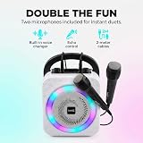 RockJam 10W Rechargeable Bluetooth Karaoke Machine with Two Mics view 3
