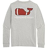 Vineyard Vines Boys Boys' Long-Sleeve Football Whale Pocket Tee
