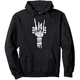 Rock and Roll Punk Rock Band Concert Guitar Accessories Gift Pullover Hoodie Small