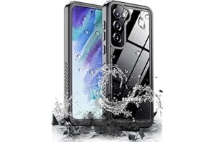 Hualele for Samsung Galaxy S21 FE Case Waterproof, Built in Lens & Screen Protector Rugged Full Body Protective Military Grad