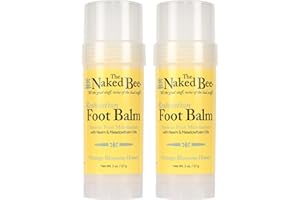 The Naked Bee Orange Blossom Honey Restoration Foot Balm, (2 oz) - 2 Pack