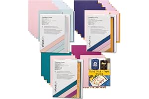 Cricut Joy Cutaway Cards Pastels, Spring Rain, Corsage Sampler Bundle 4.25 in x 5.5 in