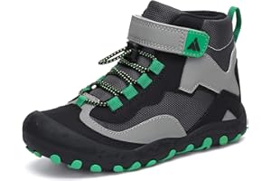 Mishansha Kids Water Resistant Hiking Boots, Boys Girls Anti Collision Anti-Skid Athletic Outdoor Adventure Trekking Shoes