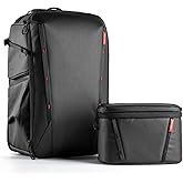 PGYTECH OneMo 2 35L-45L Camera Backpack with Shoulder Bag for 17" Laptop, Waterproof DSLR Camera Pack for Canon/Nikon/Sony, E