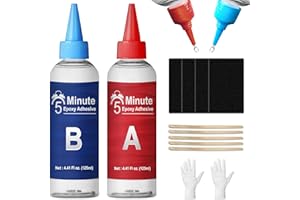 WAN2TLK 5 Minute Epoxy Glue Kit, 250ml Clear Epoxy Adhesive Sturdy, Waterproof, Heat-Resistant, Fast Curing, 5 Min Epoxy Glue All Purpose, Metal, Plastic, Wood, Ceramics, Glass and More