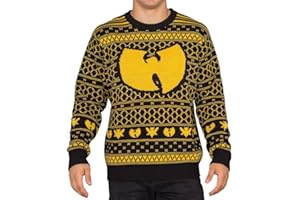Wu Tang Clan Killer Bees Adult Black and Yellow Ugly Christmas Sweater