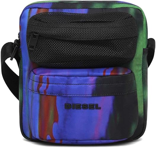 Amazon Diesel メンズ Orys Syrio クロスボディバッグ ディープティール Uni Diesel ディーゼル ショルダーバッグ