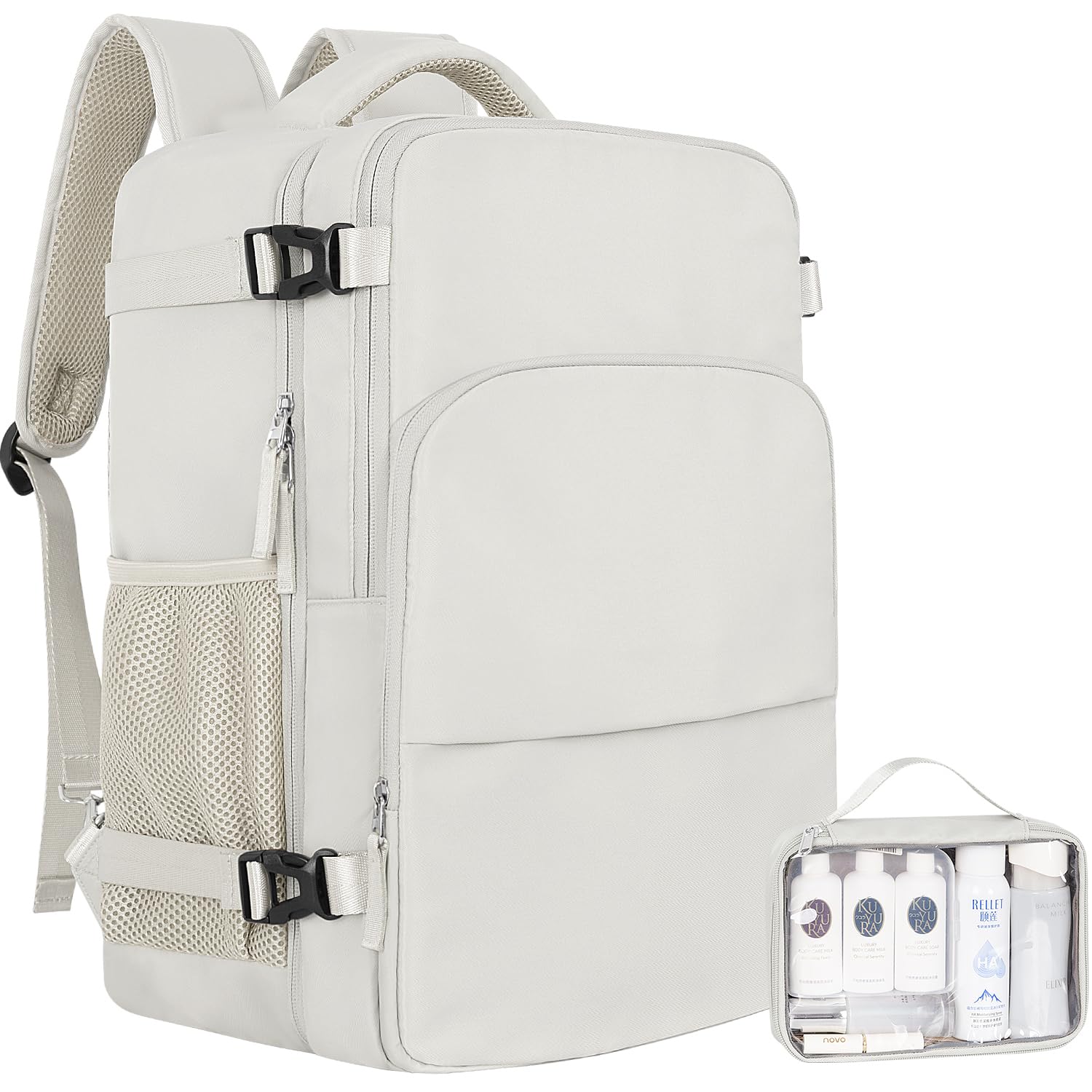 Photo 1 of Sinaliy Travel Backpack for Women, Carry On Backpack Flight Approved, Personal Item Travel Bag with USB Charging Port, Casual Daypack College Bag Suitcase Backpack for Weekend, Fit 16 Inch Laptop