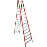 Louisville Ladder 12 ft Fiberglass Platform Ladder, FXP1712, Type IA