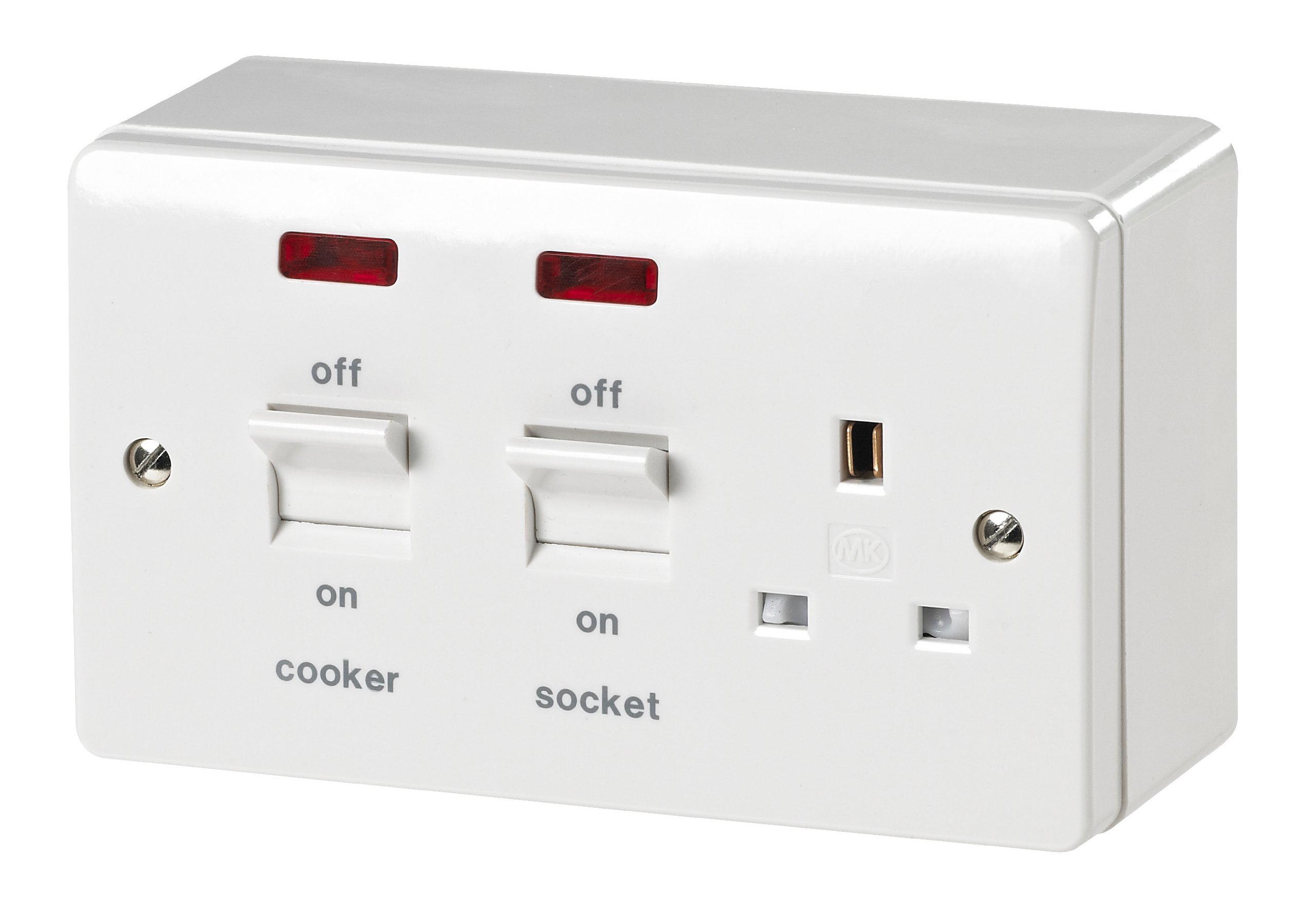Mk K5041WHI 45A Cooker Control Unit with Neon
