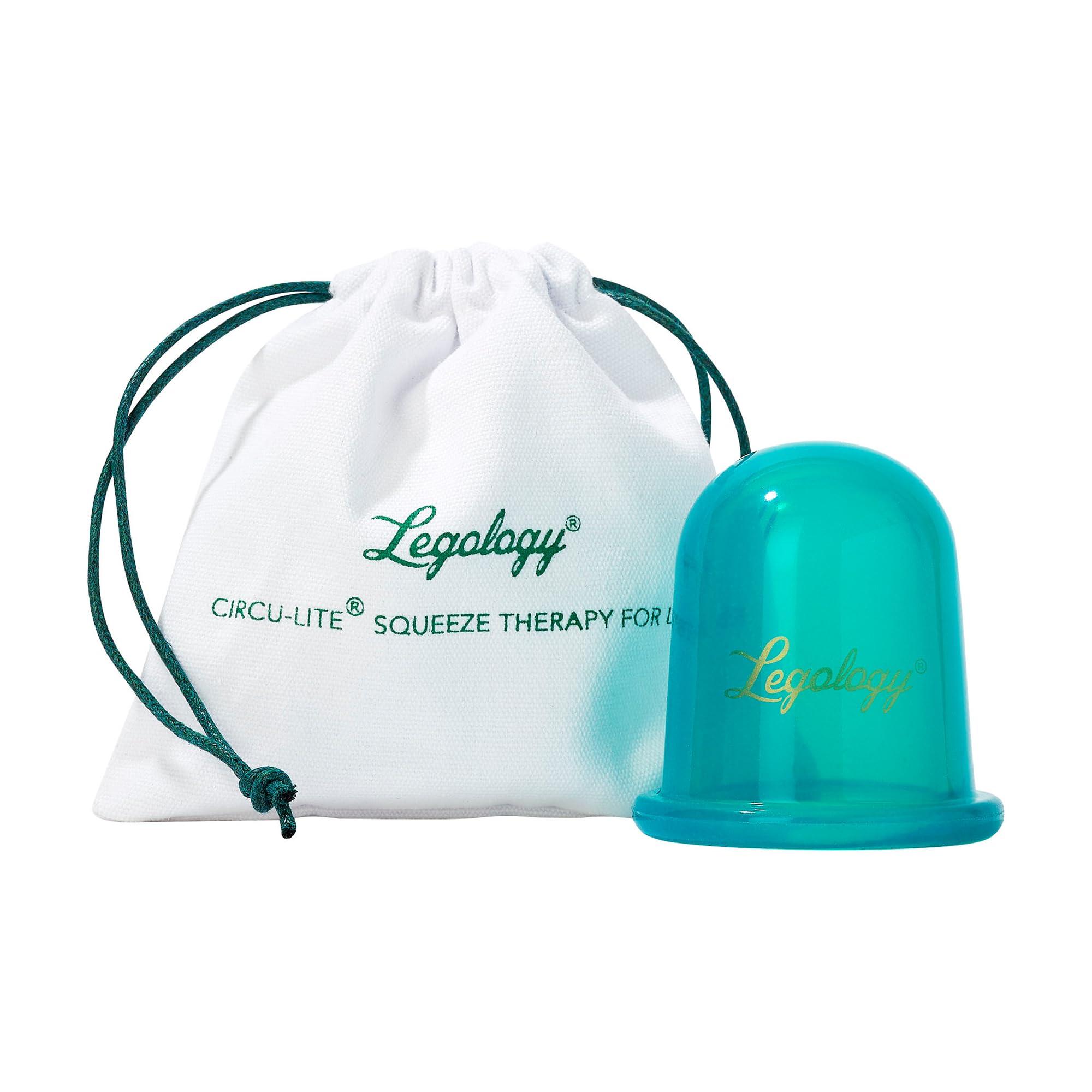 Legology Cellulite Cup, Circu-Lite Vacuum Massage Cupping Therapy For Legs - Promotes Deep Drainage, Circulation, Skin Firmness, Tone & Cellulite Reduction