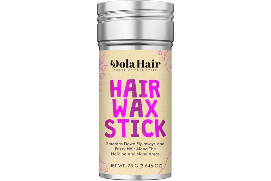 Dolahair Hair Wax Stick – Flyaway Control and Styling Pomade for Kids, Women, and Men – Hair Bun Maker and Accessorie stocking stuffers for teen girls (1 Pack of Wax)