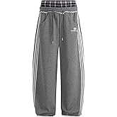 Aelfric Eden Baggy Wide Leg Sweatpants for Women Men Double Elastic Waisted Streetwear Y2K Casual Trouser with Pockets