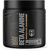 HOSSTILE Beta-Alanine Powder, Pre Workout, Delays Muscular Fatigue, Increases Strength & Performance, Unflavored, 60 Servings