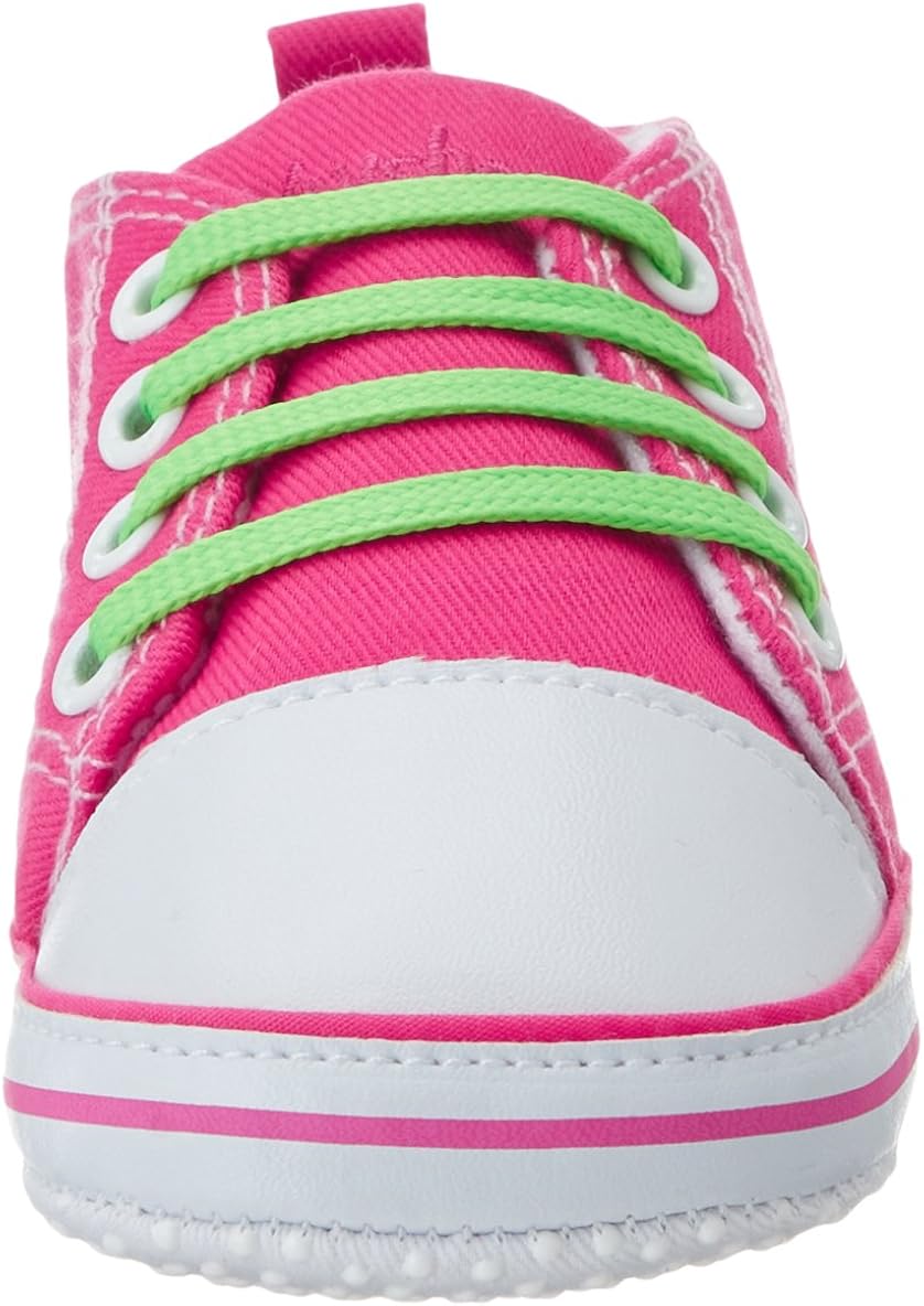 Playshoes GmbH Baby Canvas Sneakers, Unisex Babies’ Trainers, Pink (Pink), 2 Child UK (18 EU), Pink Pink 18, 2 UK Child - Image 3