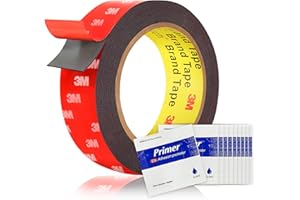 Tapsi Double Sided Tape Heavy Duty – Waterproof Foam Mounting Tape 0.98" x 18 FT with 10 Adhesion Promoters – Strong Adhesive for LED Strip Lights, Car Trim, Walls, Home, Office & Outdoor Decor