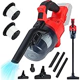 Cordless Vacuum Compatible with Milwaukee 18V Battery, Handheld Vacuum Cleaner with 2 Washable HEPA Filters, Brushless Vacuum for Wood Floor, Carpet, Car Cleaning (Battery Not Included)
