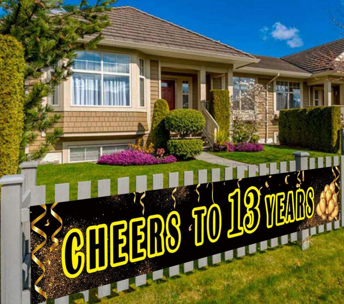 Amazon Com Large 13th Birthday Banner Boy S Or Girl S 13th
