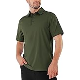 Shallowlulu Men's Golf Polo Shirts Dry Fit Moisture Wicking Short Sleeve Collared Summer Casual Work Polos Shirt
