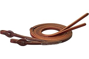 Weaver Leather Working Tack Extra Heavy Harness Leather Quick Change Reins, Golden Chestnut