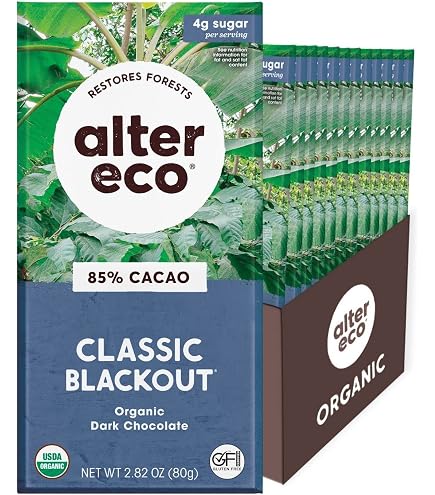 Amazon.com : Alter Eco | Chocolate Bars | Pure Dark Cocoa, Fair