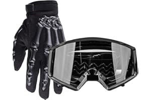 Youth Glove & Goggle Combo Motocross Offroad ATV MX Dirt Bike by Typhoon Helmets