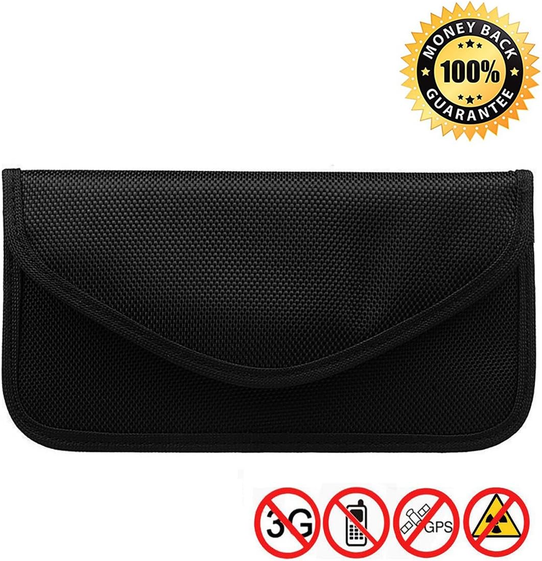Anti-Radiation Bag Anti-Tracking Pouch EMF Protection for Phone Anti-Spying GPS RFID Signal Blocker Bag Handset Function Cell Phone Case and Others Privacy Protection and Car Key FOB