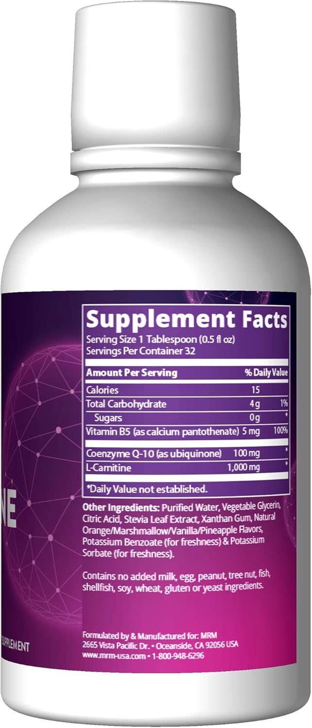 Co-Q10 with L-Carnitine Liquid - Orange: Health & Personal Care